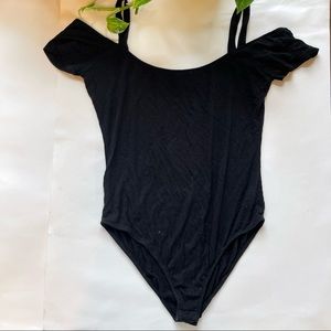 Out From Under Black Bodysuit